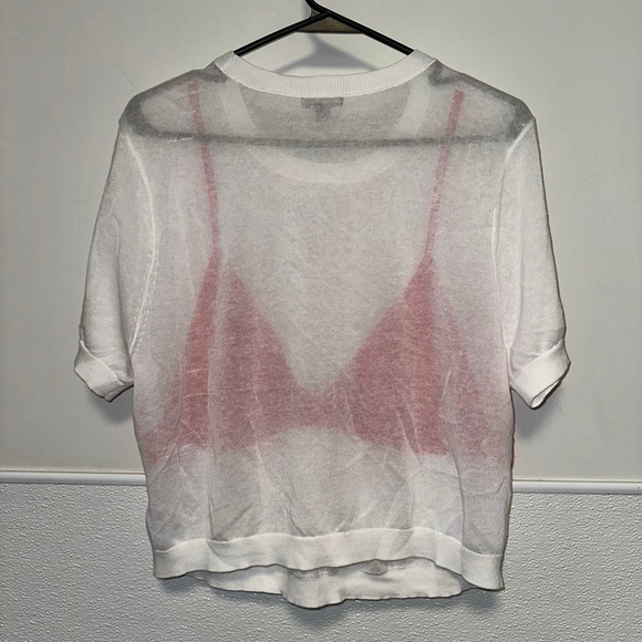 Women's Wild Fable Knit Top with Bralette White/Red Size XXL Bikini New NWT Plus - Picture 8 of 11